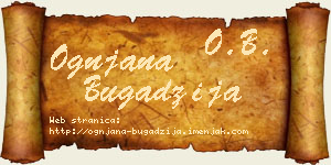 Ognjana Bugadžija vizit kartica